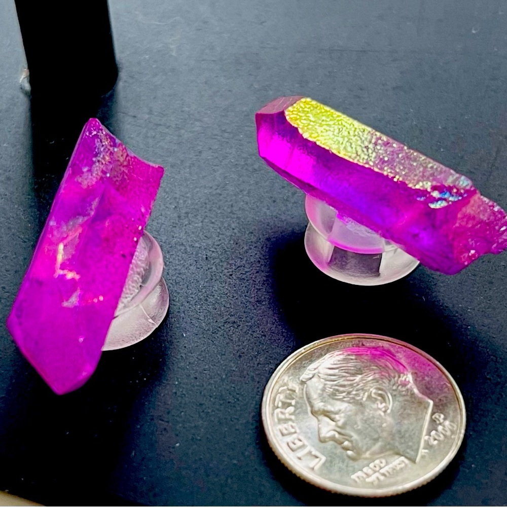 Aura Quartz croc charms